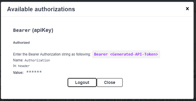 Authorized Screen